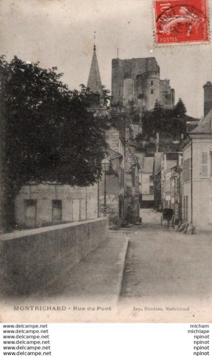 C P A   41 -      MONTRICHARD  -  rue  du pont