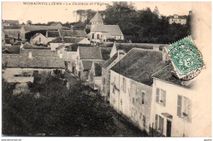 78 MORAINVILLIERS - Le chateau et l'église