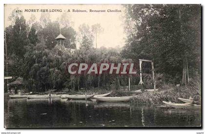 CPA Moret Sur Loing A robinson Restaurant chevillon