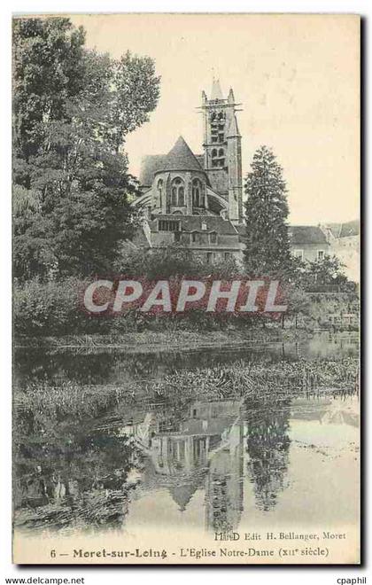 CPA Moret sur Loing l'Eglise Notre Dame