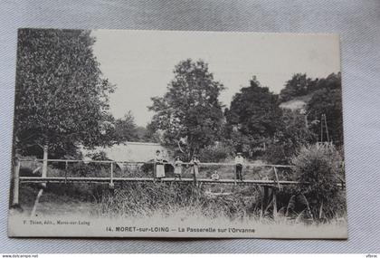 K892, Moret sur Loing, la passerelle sur l'Orvanne, Seine et Marne 77