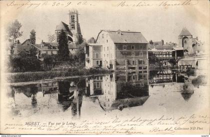 Moret CPA Vue sur le loing