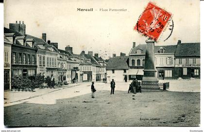 CPA - Carte Postale - France - Moreuil - Place Parmentier - 1907 ( MO17997)