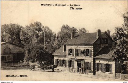 CPA Moreuil la gare (1498343)
