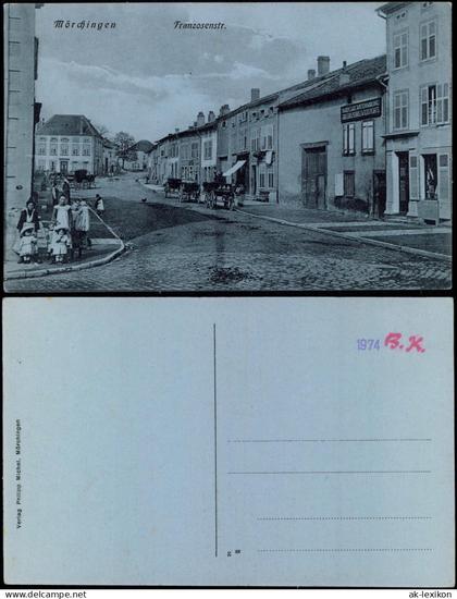 CPA Mörchingen Morhange Franzosenstraße 1913