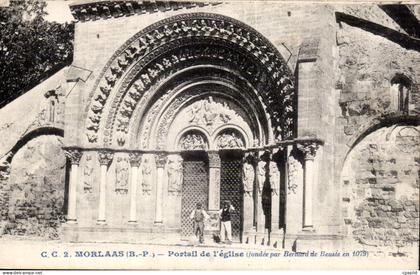 CPA Morlaas Portai de l eglise
