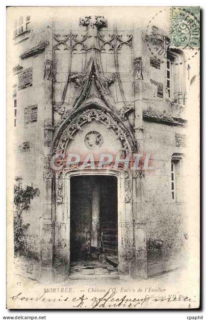 CPA Mortree Chateau D'O Entree De I'Escalier