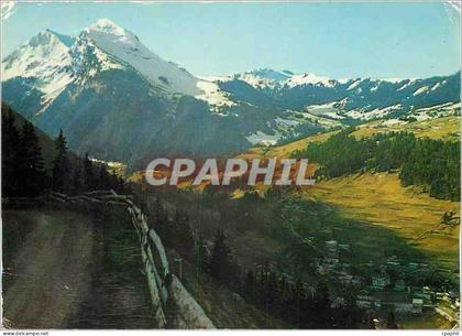 CPM Morzine (Haute Savoie) alt 1000 m Pointe de Nyon (2023 m) Route de Super Morzine