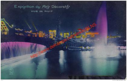 1923 Exposition des Arts Décoratifs - vue de nuit