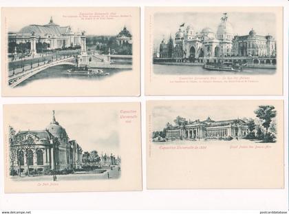 Paris - Exposition Universelle 1900 - 34 postcards - & expo