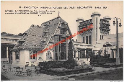 Pavillon de Mulhouse - 1925 Paris - Exposition Internationale des Arts Décoratifs