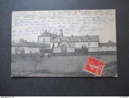 AK Frankreich 1908 MOULINS Ecole Normale d'Instituteurs Verlag Nouvelles Galeries Mathiaux Freres Moulins