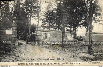 CPA Entree du Cimetierre de Mourmelon le Grand Militaria