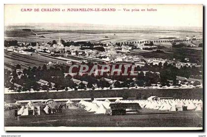 CPA Mourmelon Le Grand Camp De Chalons et Vue prise en ballon Militaria