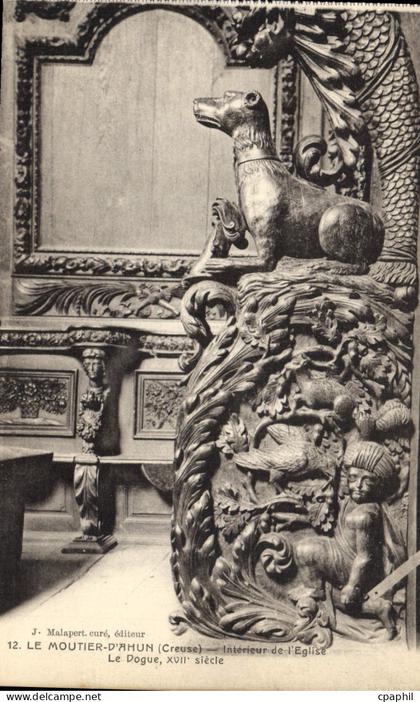 CPA Le Moutier d'Ahun Creuse Interieur de l'Eglise le Dogue