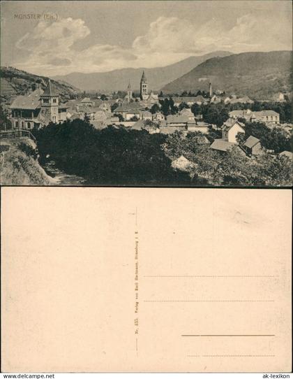 Münster (Elsass) Munster (Haut-Rhin) Panorama-Ansicht Munster Alsace 1910