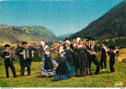 Carte Postale - 15 - Murat - Groupe folklorique La bourrée de Murat - Folklore - Flamme Postale - CPM - Voir Scans Recto