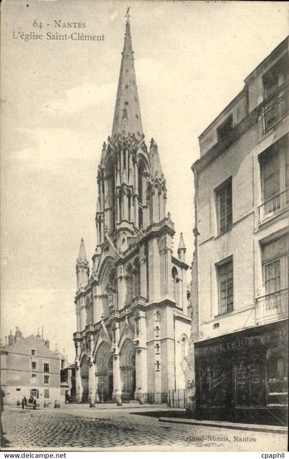 CPA Nantes L eglise Saint Clement