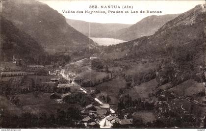 CPA Nantua Ain Vallee des Neyrolles Pradon et Lac de Nantua