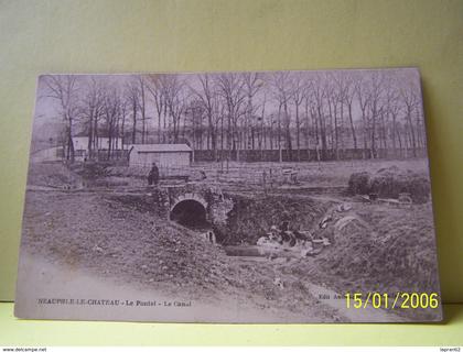 NEAUPHLE-LE-CHATEAU (YVELINES) LES LAVANDIERES. LE PONTEL. LE CANAL.