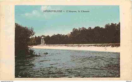 Carte Postale Ancienne - 82 - Nègrepelisse - L'Aveyron - La Chaussée - Carte Neuve - CPA - Voir Scans Recto-Verso - Posc