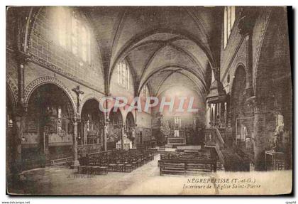 CPA Negrepelisse Interieur de L'Eglise Saint Pierre