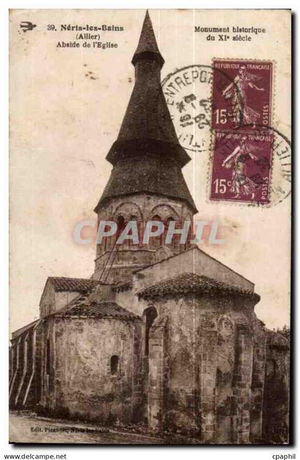 Neris les Bains CPA Abside de l'eglise