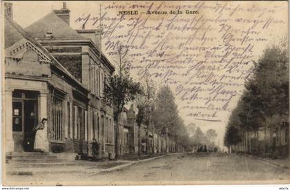 CPA NESLE Avenue de la Gare (807219)
