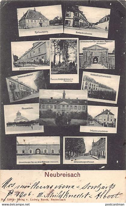 France - NEUF-BRISACH (68) Carte multi-vues