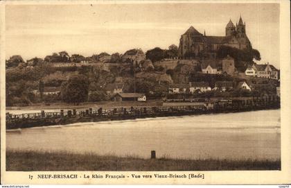 Neuf Brisach CPA Le Rhin francais Vue vers le vieux Brisach