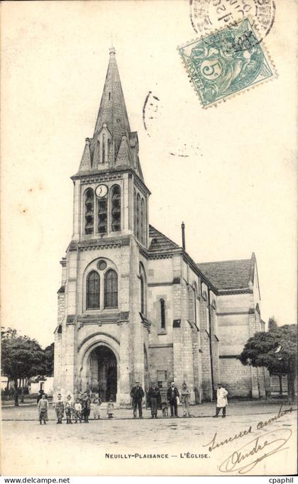 CPA Neuilly Plaisance L'Eglise