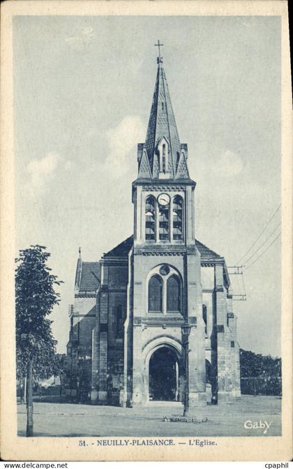 CPA Neuilly Plaisance L'Eglise