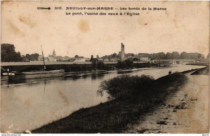 CPA NEUILLY-sur-MARNE - Les bords de la Marne - Le Pont l'usine des (740290)