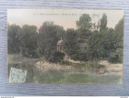 cpa Neuilly sur Seine(92)bords de seine-temple de l'amour