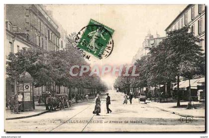 CPA Neuilly sur Seine Avenue de Madrid