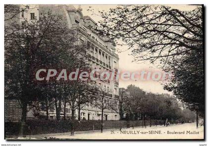 CPA Neuilly Sur Seine Boulevard Maillot