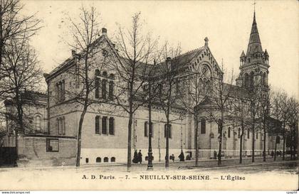 CPA Neuilly Sur Seine L Eglise