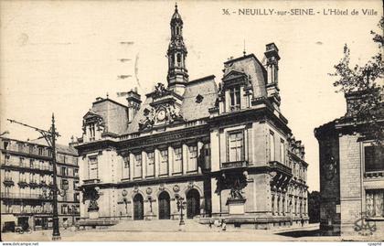 CPA Neuilly Sur Seine L'Hotel De Ville