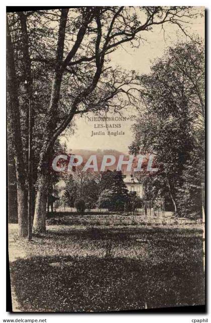 CPA Niederbronn les Bains Jardin anglais