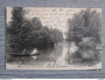 Cpa Nogent sur marne(94) l'ile d'amour