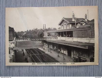 Cpa Nogent sur marne(94) la gare