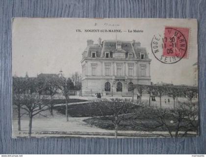 Cpa Nogent sur Marne(94) la mairie