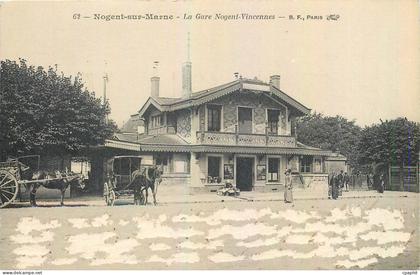 CPA Nogent sur Marne La Gare Nogent Vincennes