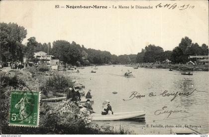 Nogent sur Marne CPA La Marne le Dimanche