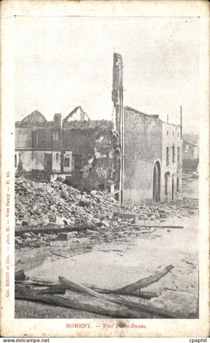 CPA Nomeny Rue Porte Basse