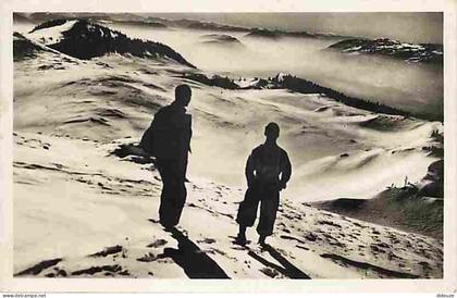 01 - Ain - Les champs de neige du Cret d'Eau et le Jura - CPM - Voir Scans Recto-Verso