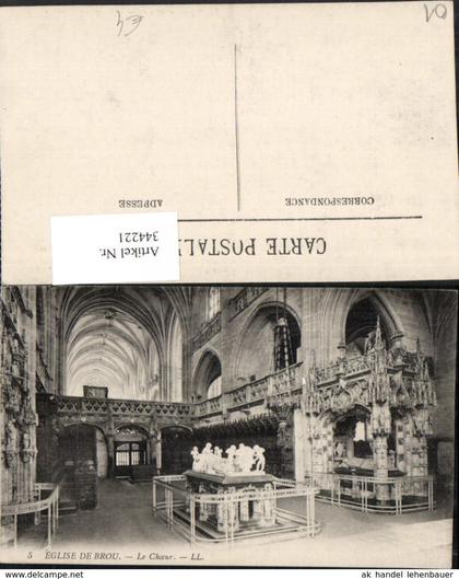 344221,Rhone-Alpes Ain Eglise de Brou Le Choeur Kirche Chor