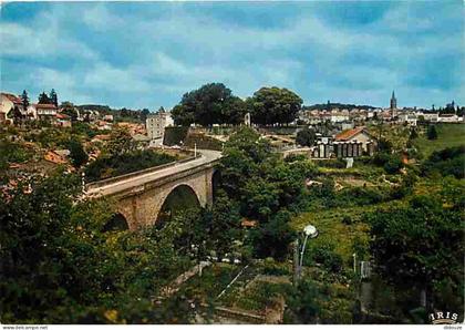24 - Nontron - Le Viaduc et vue d'ensemble - CPM - Voir Scans Recto-Verso