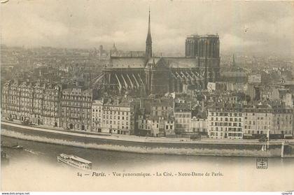 CPA Paris Vue panoramique La Cite Notre Dame de Paris