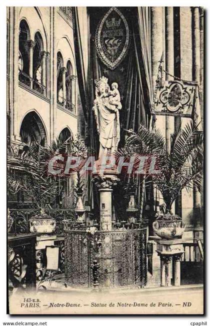 CPA Statue de Notre Dame de Paris